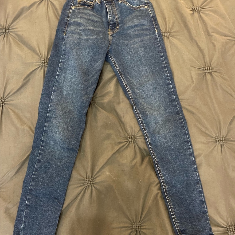 Topshop Jamie jeans 10” high rise - Picture 2 of 4